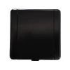 Tomada Europa Metal Preto